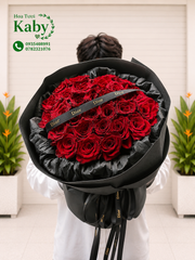 Bó Hoa Đỏ Đen Quyến Rũ