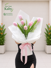 Bó Hoa Tulip Hồng Dịu Dàng