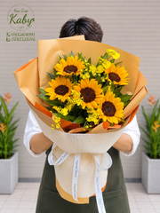 BÓ HOA HƯỚNG DƯƠNG 5 BÔNG NGÀY NẮNG