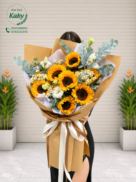 Bó Hoa Hướng Dương Rực Nắng