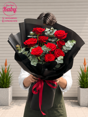 Bó Hoa Hồng Đỏ Pháp Quyến Rũ