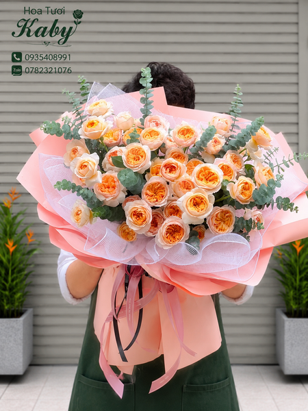 BÓ HOA HỒNG JULIET - NHÃ NHẶN
