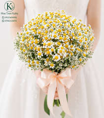 Bó Hoa Cầm Tay Cô Dâu Cúc Tana Chamomile Golden Morning