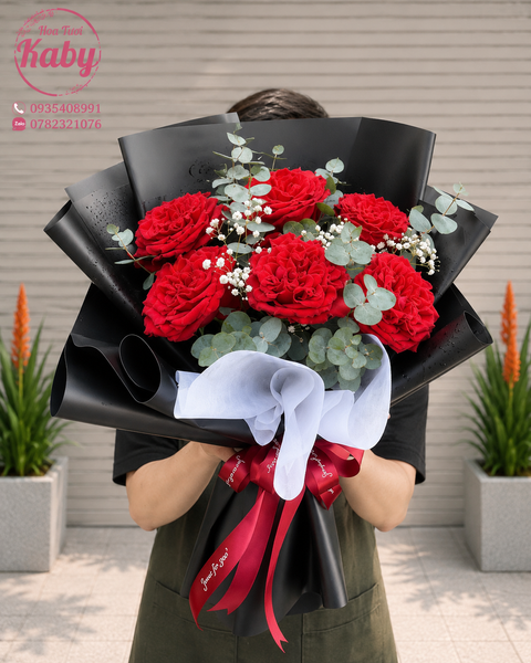 Bó Hoa Ohara Đỏ Lời Say Đắm