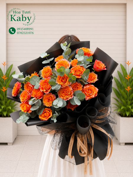 Bó Hoa Nắng Cam Rực Rỡ