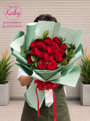 BÓ HOA 20 BÔNG HỒNG ĐỎ TRUYỀN KỲ