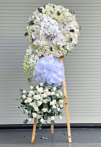 Vòng Hoa Tang Lễ “Sương Trắng Vĩnh Hằng”