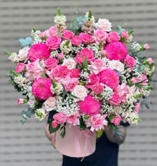 Giỏ Hoa Hồng – Tình Nồng Ngày Phụ Nữ