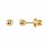 Sơ sinh Tròn trơn vàng - 3mm chân ngắn