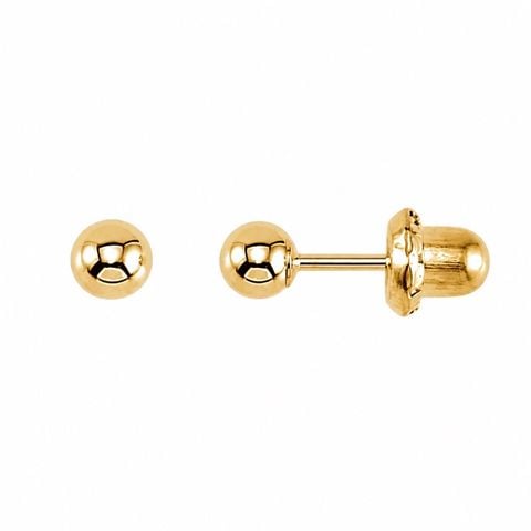Sơ sinh Tròn trơn vàng - 3mm chân ngắn