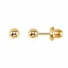 Sơ sinh Tròn trơn vàng - 3mm chân ngắn