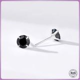 Khuyên nam bạc Ý 4mm chiếc