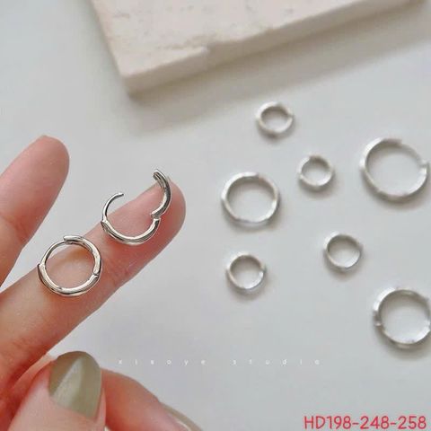 KHUYÊN BẠC Ý TRẺ EM 12MM