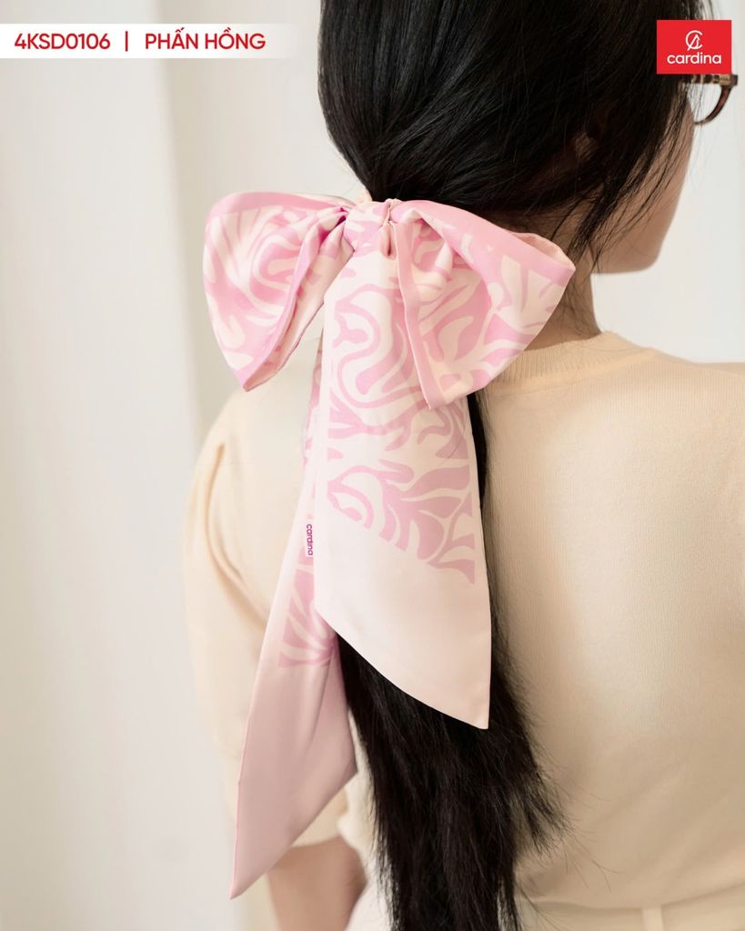  Quà Tặng - Khăn lụa dài hoạ tiết 