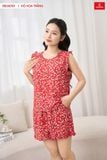  Bộ lanh đùi sát nách cổ tròn vai bèo 