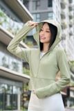  [OOH] Áo chống nắng nữ 2 lớp vải sợi lạnh dáng lửng thắt eo cản UV 