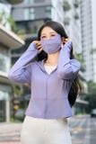  Nổ hũ.club trò chơi trực tuyến nữ 2 lớp vải sợi lạnh dáng lửng thắt eo cản UV 