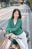  [OOH] Áo chống nắng nữ 2 lớp vải sợi lạnh dáng lửng thắt eo cản UV 