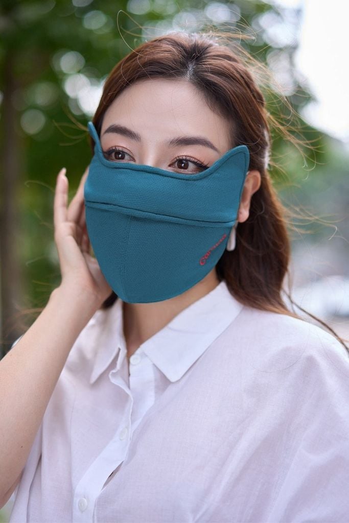  Quà tặng - Khẩu trang chống nắng tai thỏ vải Aircool 