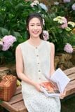  Áo ren sát nách cổ tròn phối lót Chiffon cao cấp 