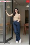  Áo ba lỗ nữ ren cổ tròn có đệm ngực tinh tế. 