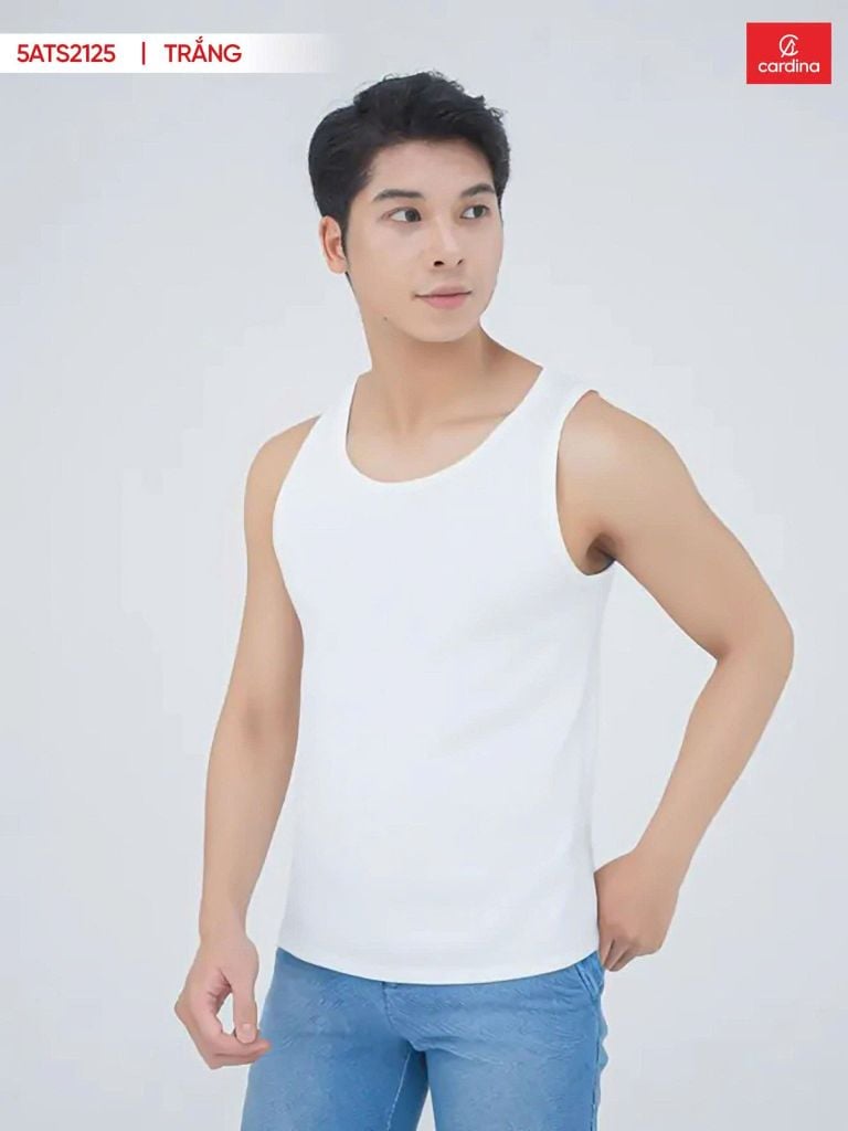  Áo may ô 3 lỗ nam cotton Cardina 