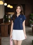  Áo basic thun tăm cộc tay cổ polo 