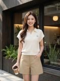  Áo basic thun tăm cộc tay cổ polo 