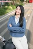  [OOH ] Áo khoác chống nắng nữ ngắn kiểu dáng cánh dơi chất liệu Icetext làm mát tức thì 