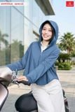  [OOH ] Áo khoác chống nắng nữ ngắn kiểu dáng cánh dơi chất liệu Icetext làm mát tức thì 