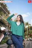  [OOH ] Áo khoác chống nắng nữ ngắn kiểu dáng cánh dơi chất liệu Icetext làm mát tức thì 