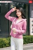  [OOH ] Áo khoác chống nắng dáng ngắn 2 lớp gấu suông chất liệu ice text công nghệ sợi lạnh, UPF50+ 