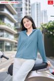  [OOH ] Áo khoác chống nắng dáng ngắn 2 lớp gấu suông chất liệu ice text công nghệ sợi lạnh, UPF50+ 