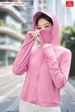  [OOH ] Áo khoác chống nắng dáng ngắn 2 lớp gấu suông chất liệu ice text công nghệ sợi lạnh, UPF50+ 