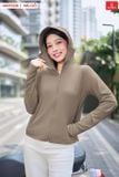  [OOH ] Áo khoác chống nắng dáng ngắn 2 lớp gấu suông chất liệu ice text công nghệ sợi lạnh, UPF50+ 