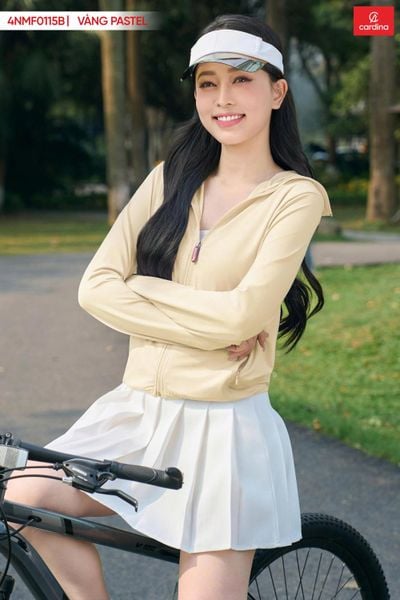  Áo chống nắng nữ 1 lớp chất liệu AirCool UPF50+ cản 98% tia UV 