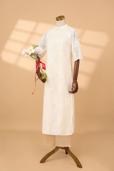  Áo dài ren Trúc Mai (Giá không kèm quần) 