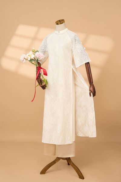  Áo dài ren Trúc Mai (Giá không kèm quần) 