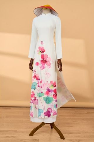 Áo dài họa tiết cổ tàu (Không kèm quần)