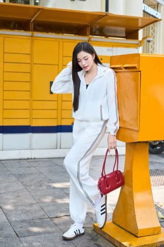 Quần dài thô gió Sporty Chic