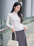  Áo giữ nhiệt ren cổ leo 