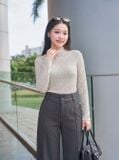  Áo giữ nhiệt ren cổ leo 