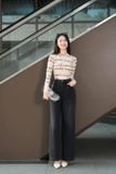  Áo giữ nhiệt nữ Cardina vải thun tổ ong dài tay dáng croptop ôm 