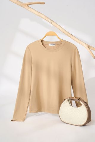 Áo giữ nhiệt cổ tròn basic chất nỉ bông cotton mềm mại, ấm áp