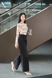  Áo giữ nhiệt nữ Cardina vải thun tổ ong dài tay dáng croptop ôm 