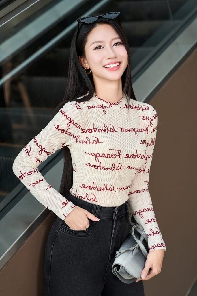  Áo giữ nhiệt nữ Cardina vải thun tổ ong dài tay dáng croptop ôm 