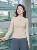  Áo giữ nhiệt nỉ cổ lọ vai bấu mí 