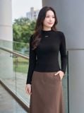  Áo giữ nhiệt nỉ cổ lọ vai bấu mí 