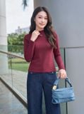  Áo giữ nhiệt nỉ cổ lọ vai bấu mí 