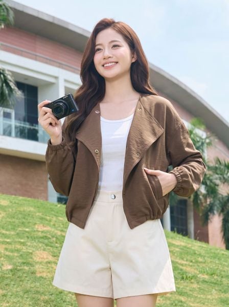  Áo khoác đũi mỏng trendy 